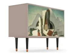Aparador - 115x85x48 cm - BS4 - The Cubist Paintings , Latte