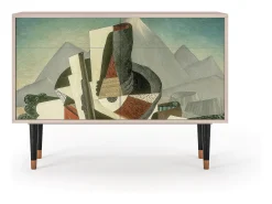 Aparador - 115x85x48 cm - BS4 - The Cubist Paintings , Latte