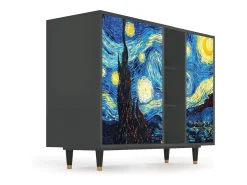 Aparador - 125x98x48 cm - BS2 - The Starry Night , Antracita