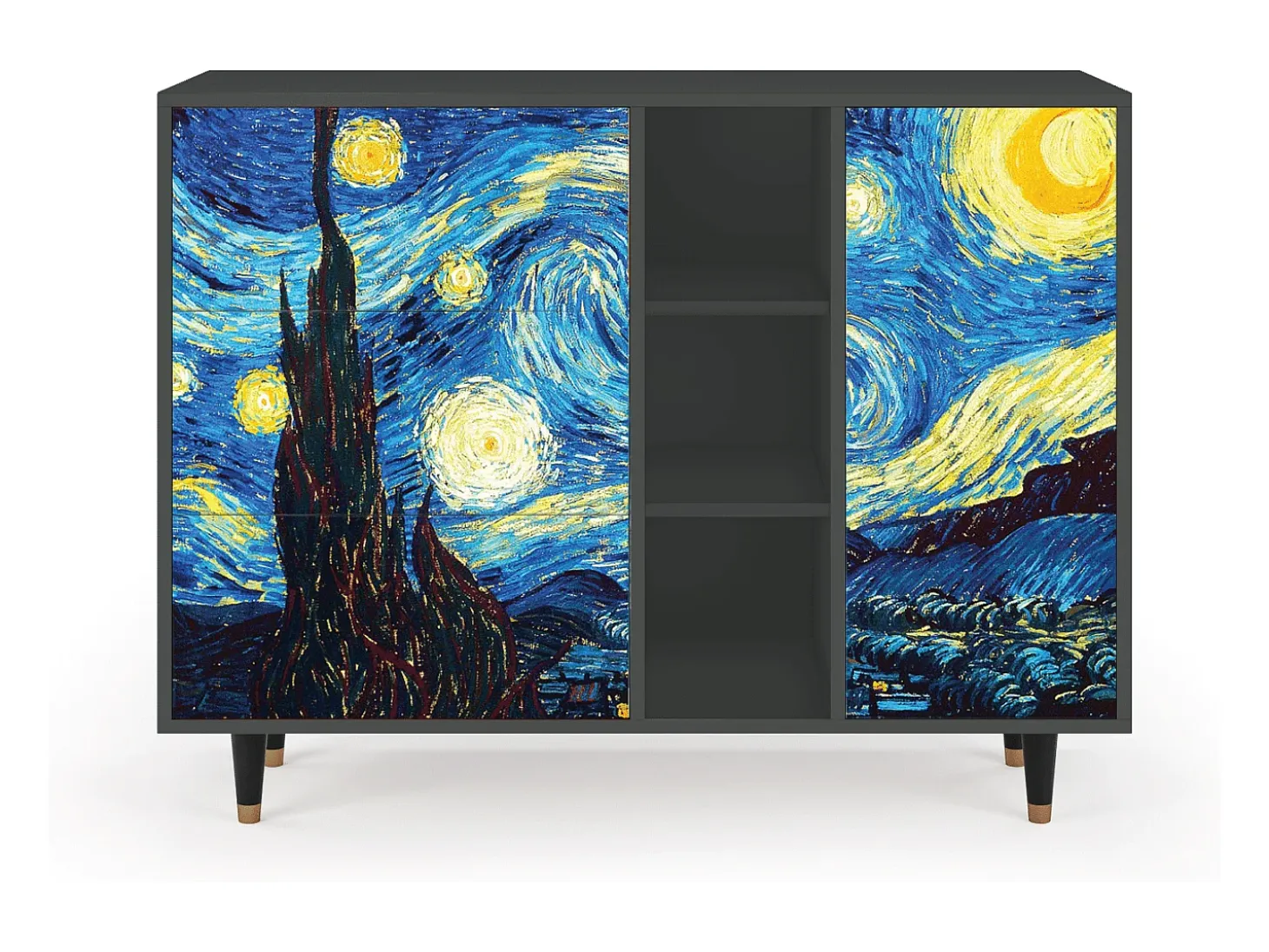 Aparador - 125x98x48 cm - BS2 - The Starry Night , Antracita