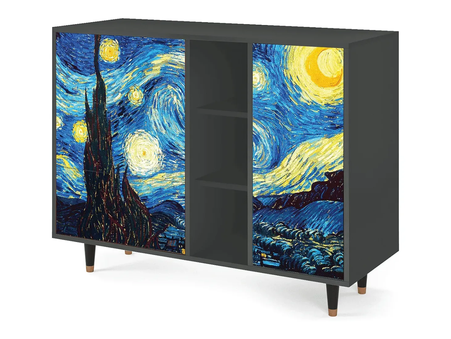 Aparador - 125x98x48 cm - BS2 - The Starry Night , Antracita
