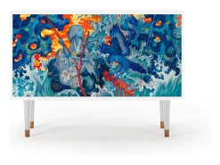 Aparador - 115x85x48 cm - BS4 - The Girl - James Jean, Blanco