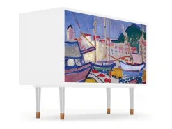 Aparador - 115x85x48 cm - BS4 - The Port of Collioure , Blanco