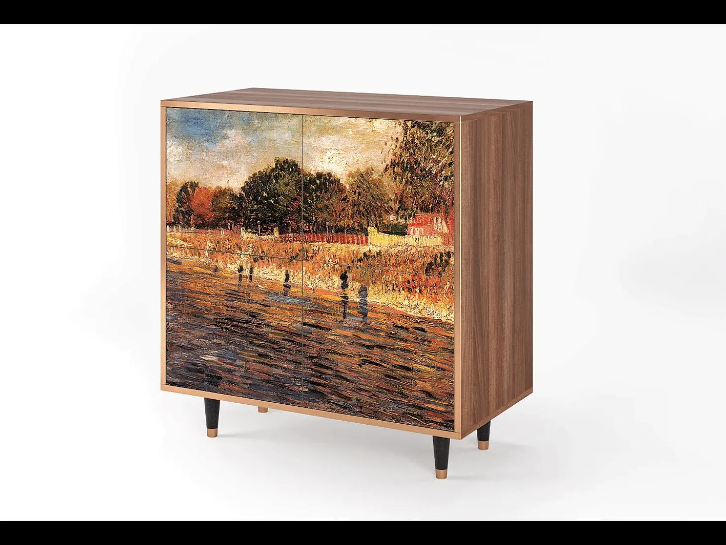 Aparador - 94x96x48 cm - BS3 - The Banks, Nogal