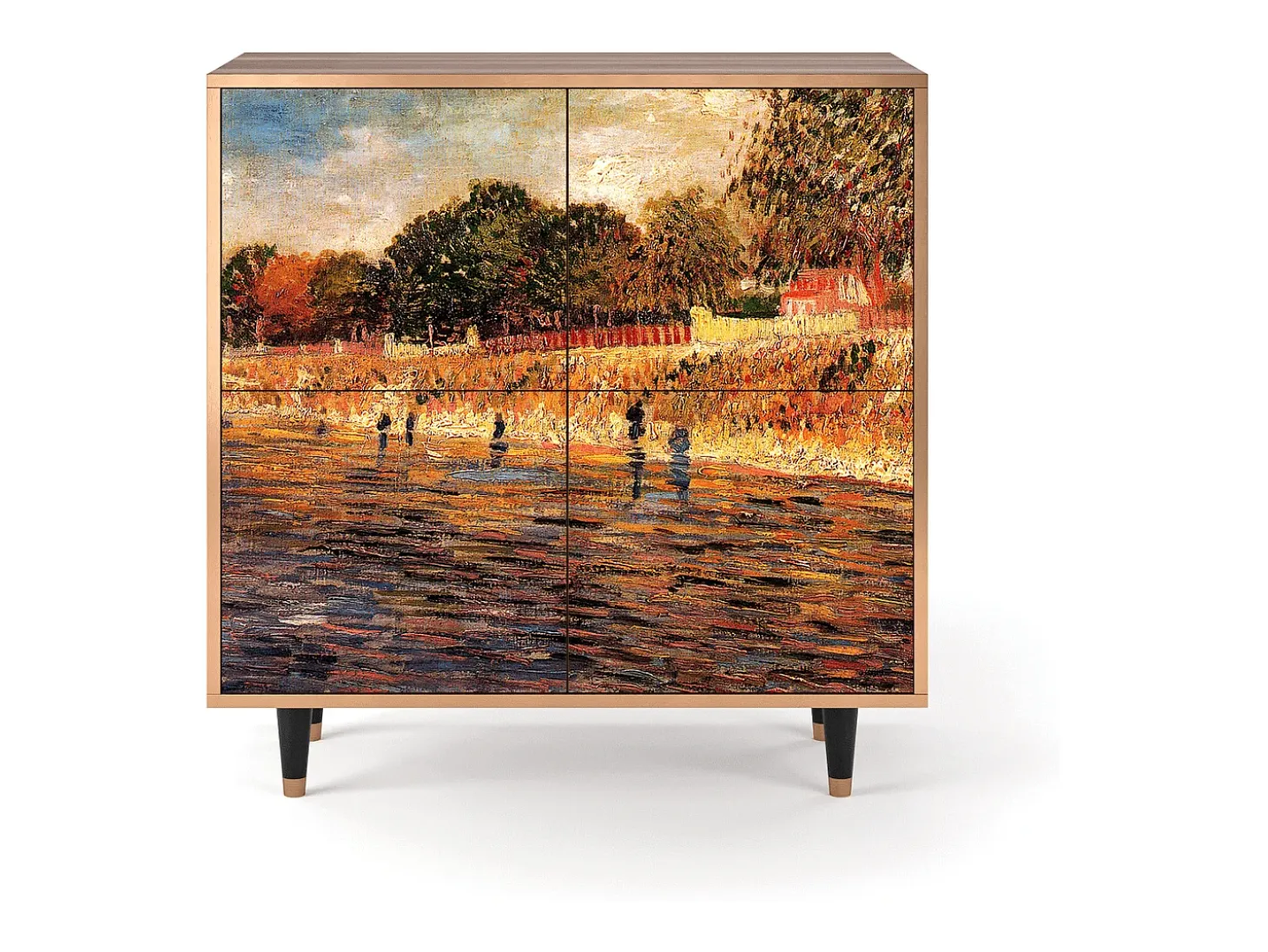 Aparador - 94x96x48 cm - BS3 - The Banks, Nogal