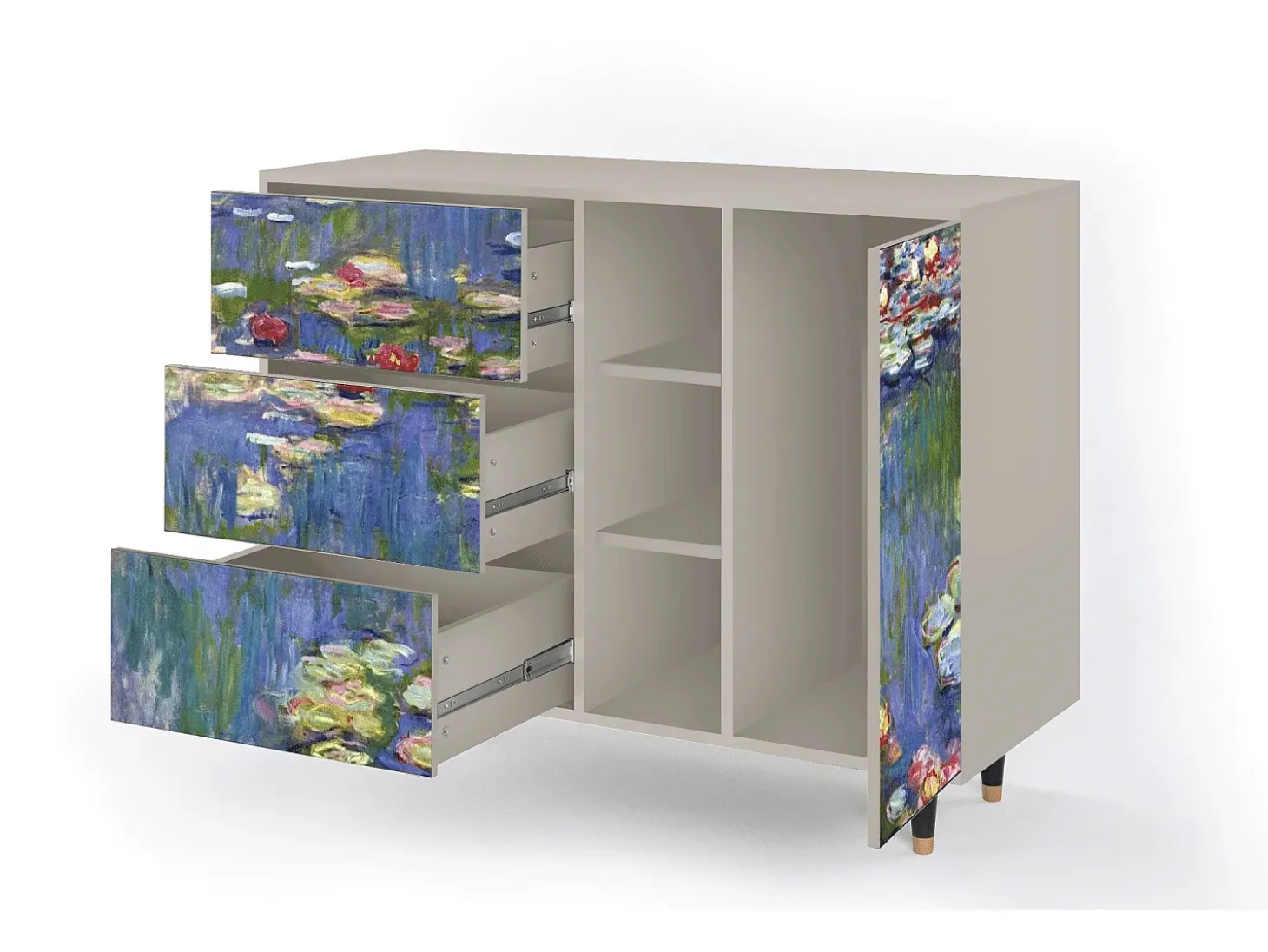 Aparador - 125x98x48 cm - BS2 - The water lily pond , Arena