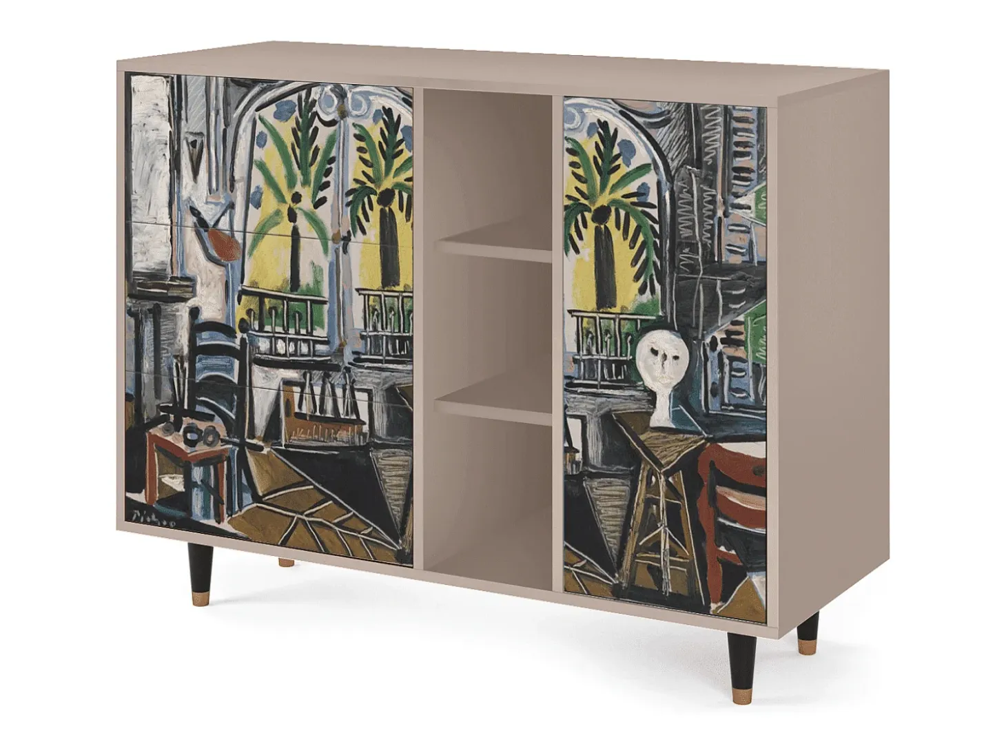 Aparador - 125x98x48 cm - BS2 - The Studio , Latte