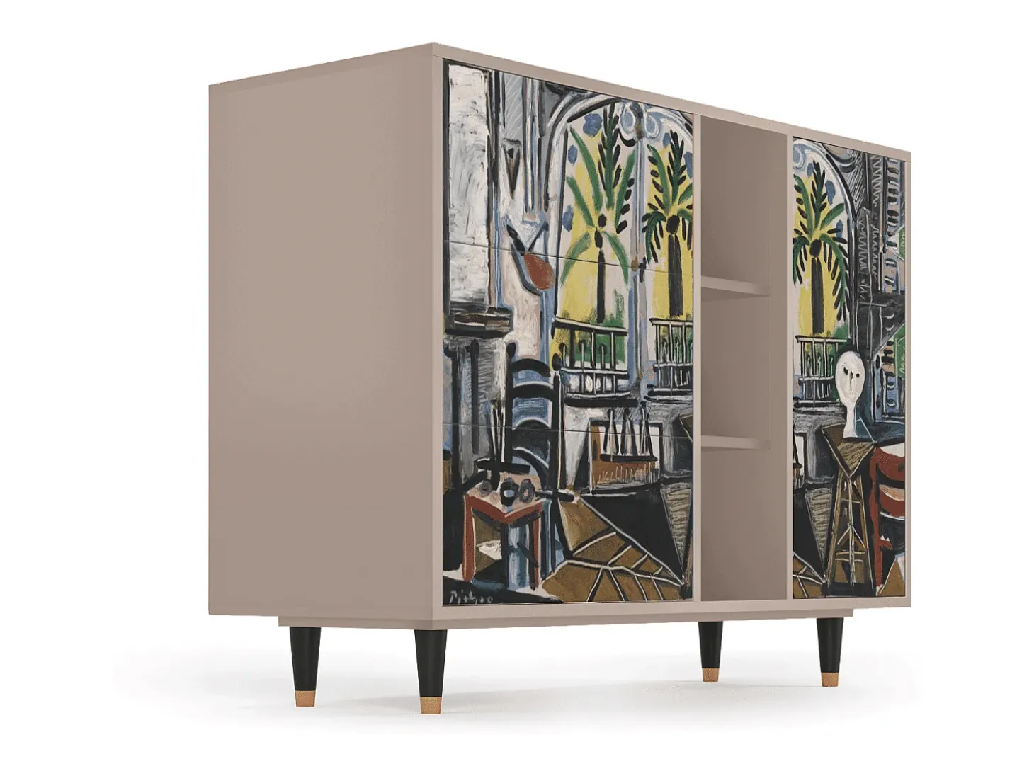 Aparador - 125x98x48 cm - BS2 - The Studio , Latte