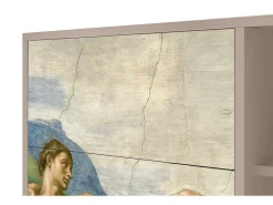 Aparador - 125x98x48 cm - BS2 - The Creation of Adam, Latte