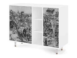 Aparador - 125x98x48 cm - BS2 - The Festival of Saint, Blanco