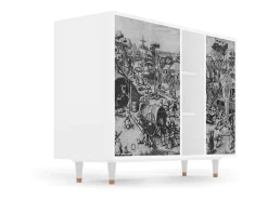 Aparador - 125x98x48 cm - BS2 - The Festival of Saint, Blanco