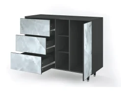 Aparador - 125x98x48 cm - BS2 - The Onyx, Antracita