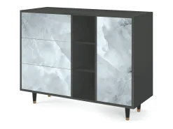Aparador - 125x98x48 cm - BS2 - The Onyx, Antracita
