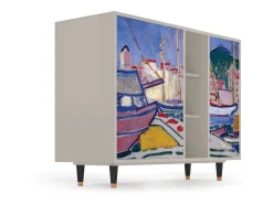 Aparador - 125x98x48 cm - BS2 - The Port of Collioure , Arena