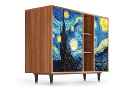 Aparador - 125x98x48 cm - BS2 - The Starry Night , Nogal