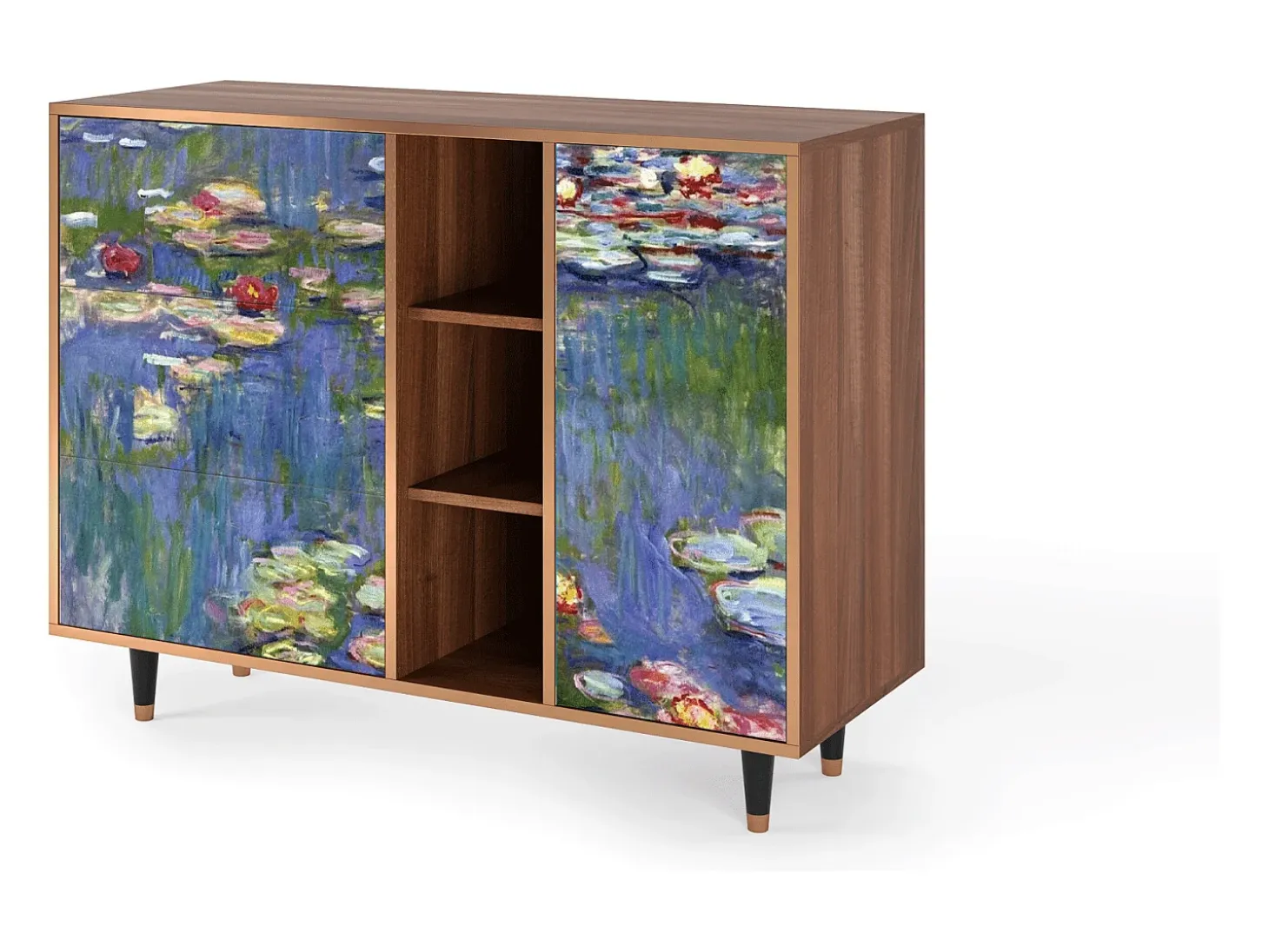Aparador - 125x98x48 cm - BS2 - The water lily pond , Nogal