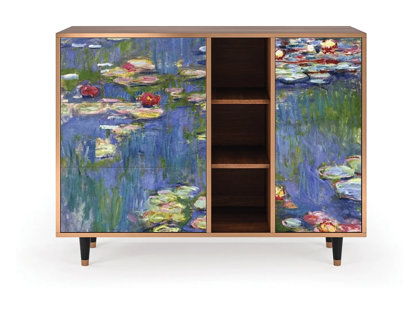 Aparador - 125x98x48 cm - BS2 - The water lily pond , Nogal