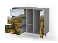 Aparador - 125x98x48 cm - BS2 - The Heart of the Andes , Gris
