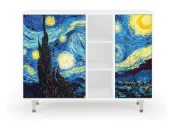 Aparador - 125x98x48 cm - BS2 - The Starry Night , Blanco