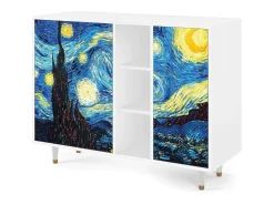 Aparador - 125x98x48 cm - BS2 - The Starry Night , Blanco