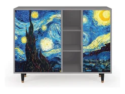 Aparador - 125x98x48 cm - BS2 - The Starry Night , Gris