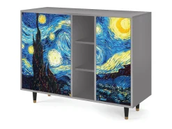 Aparador - 125x98x48 cm - BS2 - The Starry Night , Gris