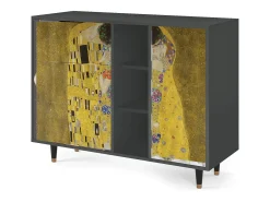 Aparador - 125x98x48 cm - BS2 - The Kiss by Klimt , Antracita