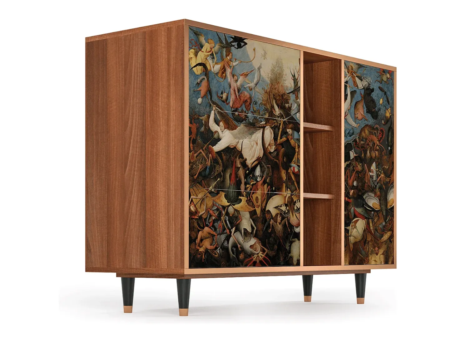 Aparador - 125x98x48 cm - BS2 - The Fall, Nogal