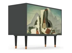 Aparador - 115x85x48 cm - BS4 - The Cubist Paintings , Antracita