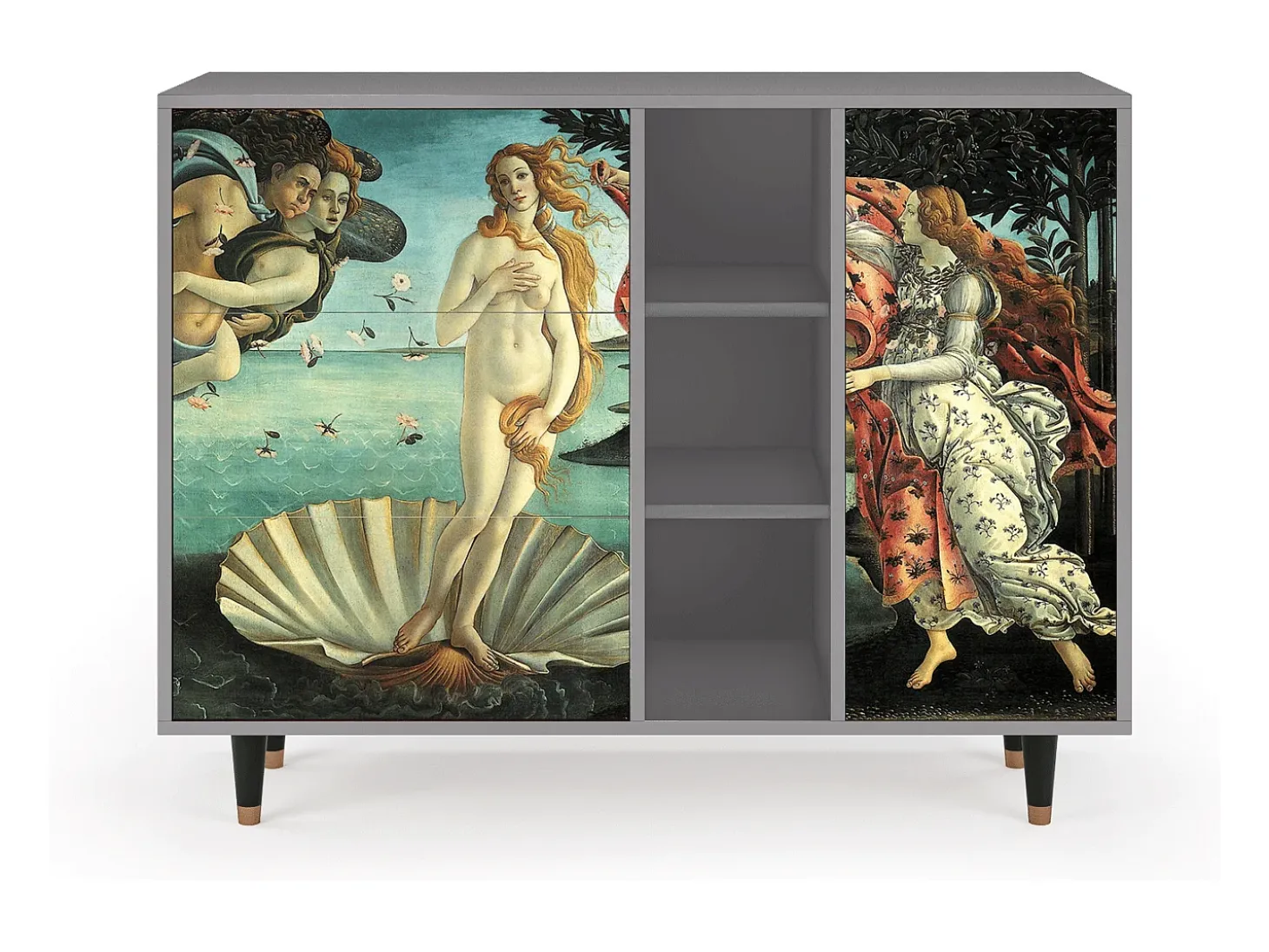 Aparador - 125x98x48 cm - BS2 - The Birth of Venus, Gris