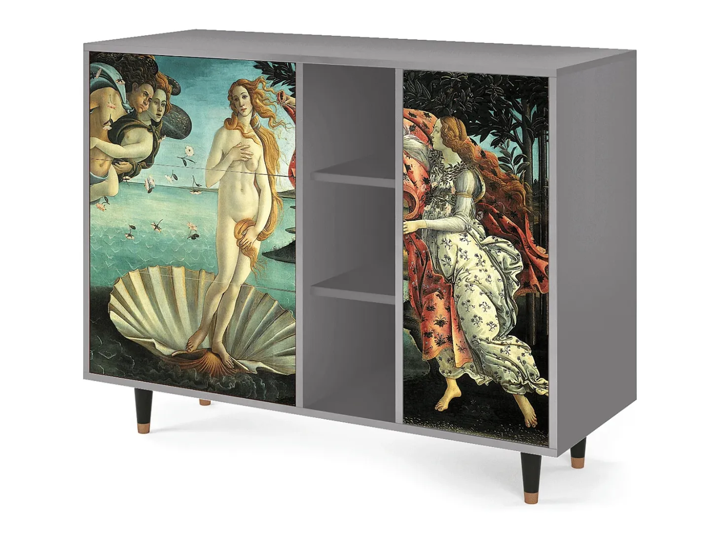 Aparador - 125x98x48 cm - BS2 - The Birth of Venus, Gris