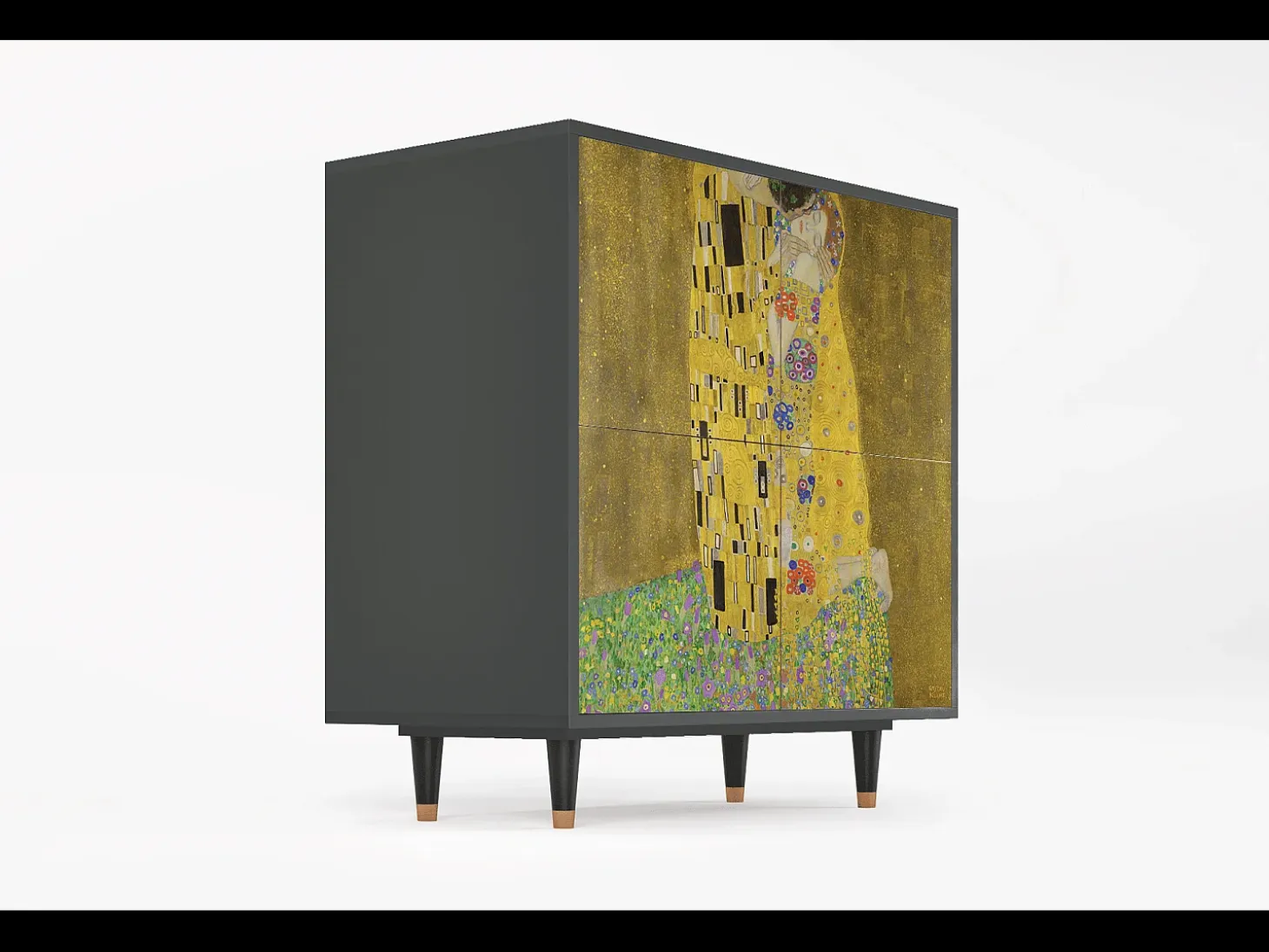 Aparador - 94x96x48 cm - BS3 - The Kiss by Klimt , Antracita