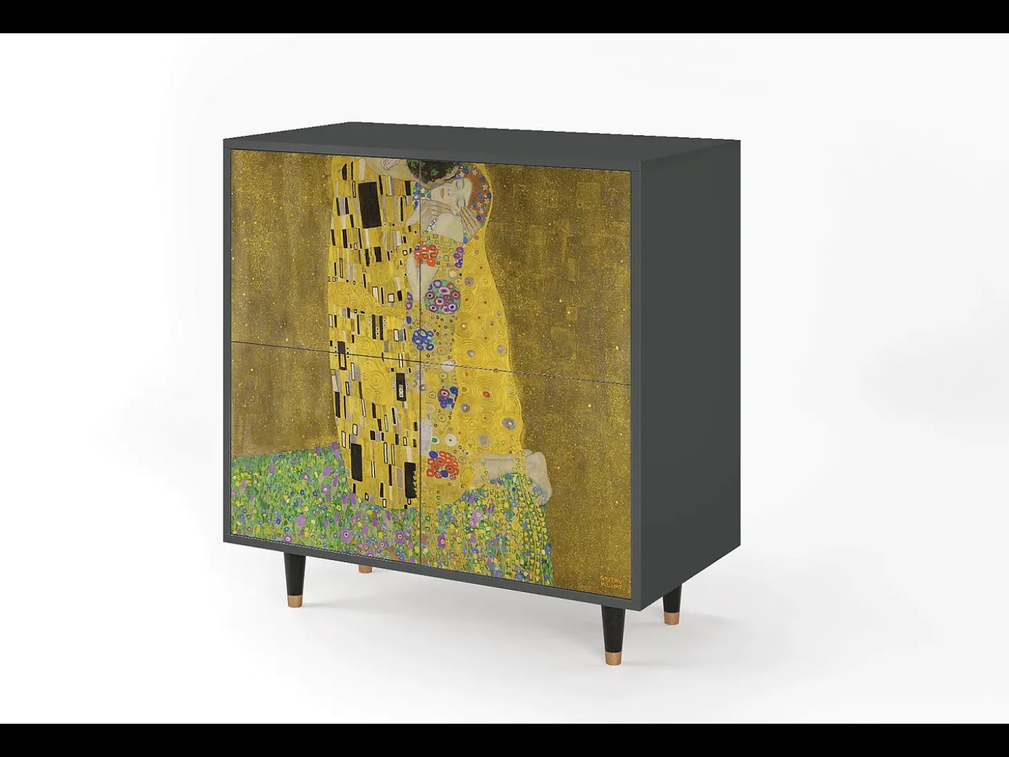 Aparador - 94x96x48 cm - BS3 - The Kiss by Klimt , Antracita