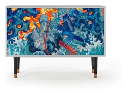 Aparador - 115x85x48 cm - BS4 - The Girl - James Jean, Gris