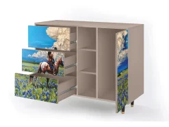 Aparador - 125x98x48 cm - BS2 - Thunderheads by Dean, Latte