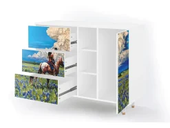 Aparador - 125x98x48 cm - BS2 - Thunderheads by Dean, Blanco
