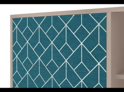 Aparador - 125x98x48 cm - BS2 - Turquoise Geometry, Latte