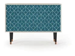 Aparador - 115x85x48 cm - BS4 - Turquoise Geometry, Arena