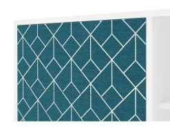 Aparador - 125x98x48 cm - BS2 - Turquoise Geometry, Blanco
