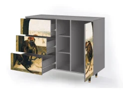 Aparador - 125x98x48 cm - BS2 - Two Monkeys, Gris