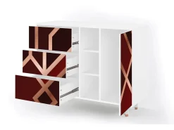 Aparador - 125x98x48 cm - BS2 - Velvet 1920's, Blanco