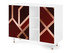 Aparador - 125x98x48 cm - BS2 - Velvet 1920's, Blanco