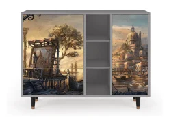 Aparador - 125x98x48 cm - BS2 - Venice, Gris