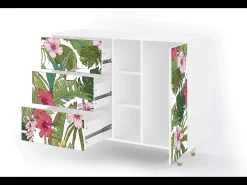 Aparador - 125x98x48 cm - BS2 - Verdant Tropics, Blanco