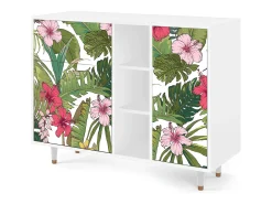 Aparador - 125x98x48 cm - BS2 - Verdant Tropics, Blanco