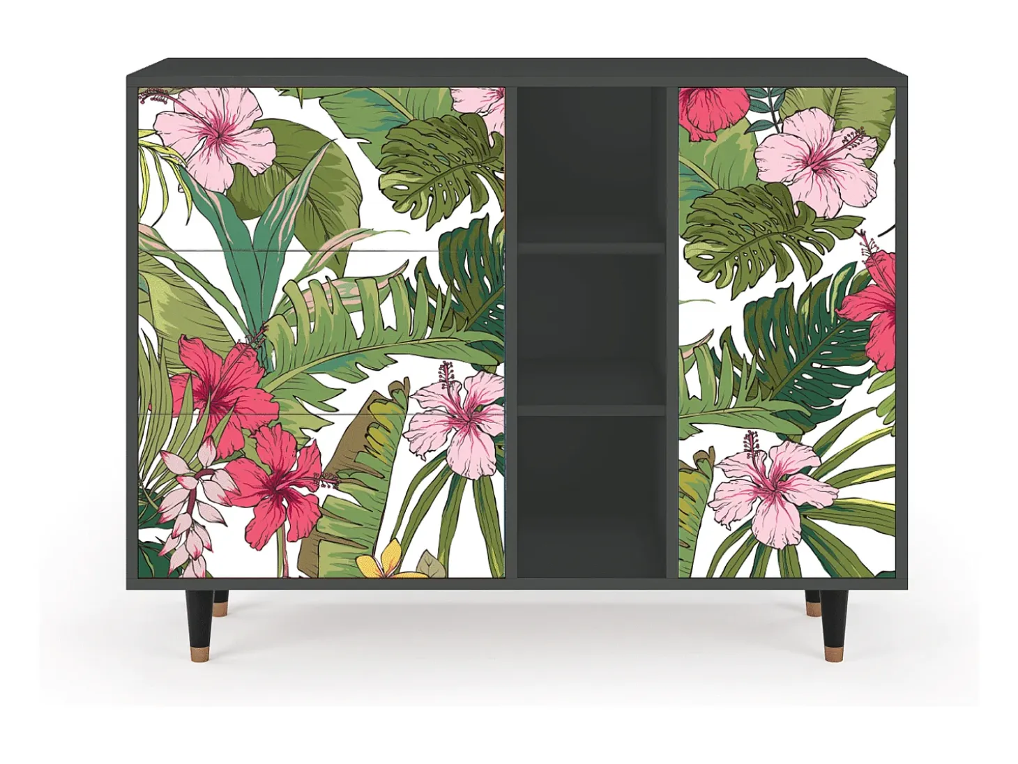 Aparador - 125x98x48 cm - BS2 - Verdant Tropics, Antracita