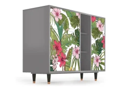 Aparador - 125x98x48 cm - BS2 - Verdant Tropics, Gris