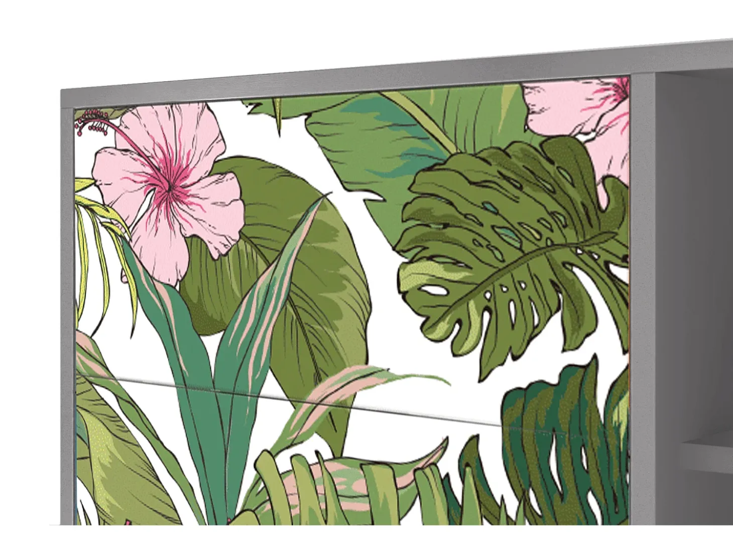 Aparador - 125x98x48 cm - BS2 - Verdant Tropics, Gris