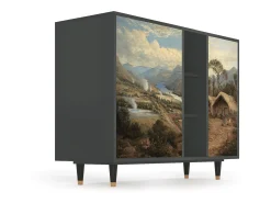Aparador - 125x98x48 cm - BS2 - View Across the Plains , Antracita