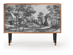 Aparador - 115x85x48 cm - BS4 - Village Road, Nogal